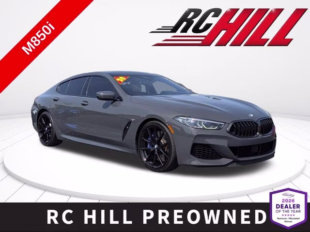 2020 Dravit Gray Metallic BMW 8 Series M850i xDrive Gran Coupe AWD Sedan
