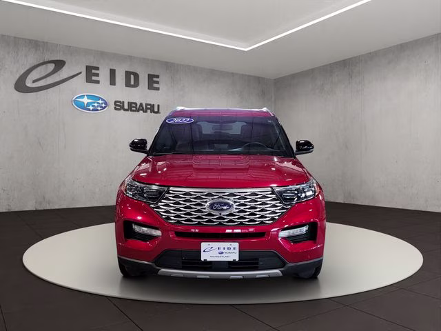 2022 Red Metallic Ford Explorer Platinum 4X4 SUV