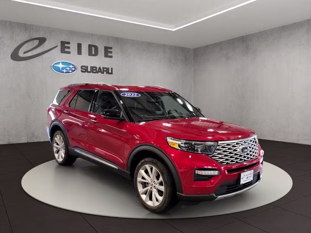2022 Red Metallic Ford Explorer Platinum 4X4 SUV