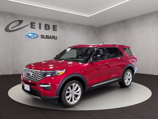 2022 Red Metallic Ford Explorer Platinum 4X4 SUV