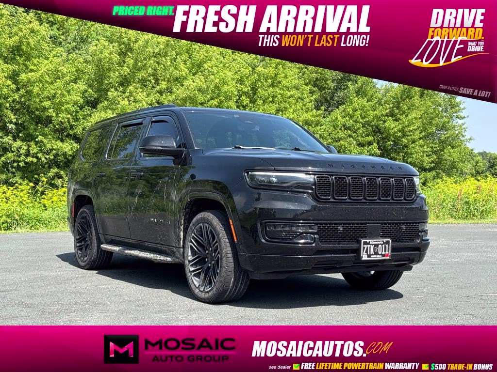 2022 Diamond Black Crystal Pearlcoat Jeep Wagoneer Series I 4X4 SUV