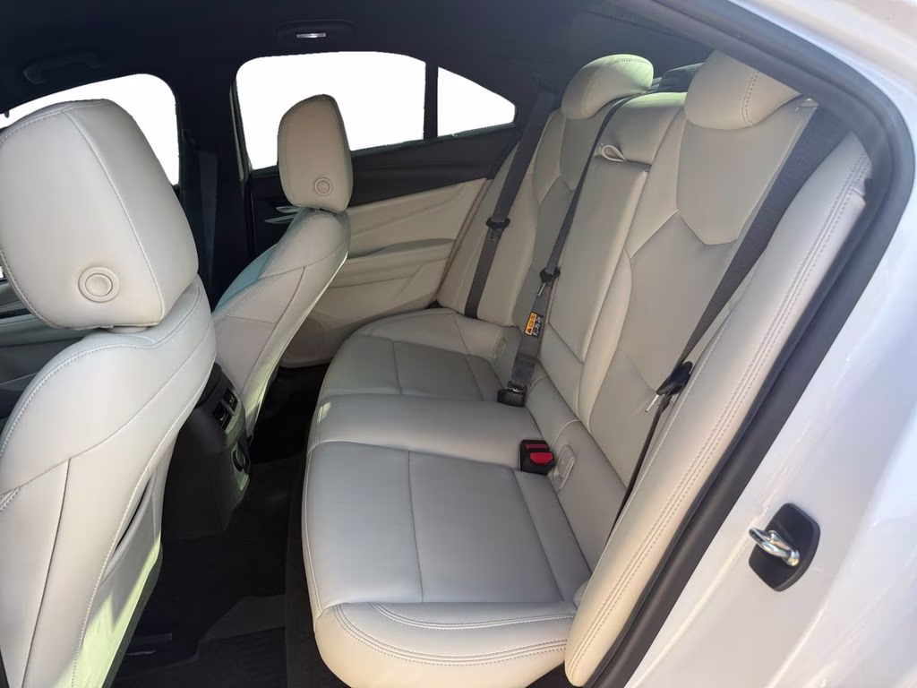 2023 Crystal White Tricoat Cadillac CT4 Luxury RWD Sedan