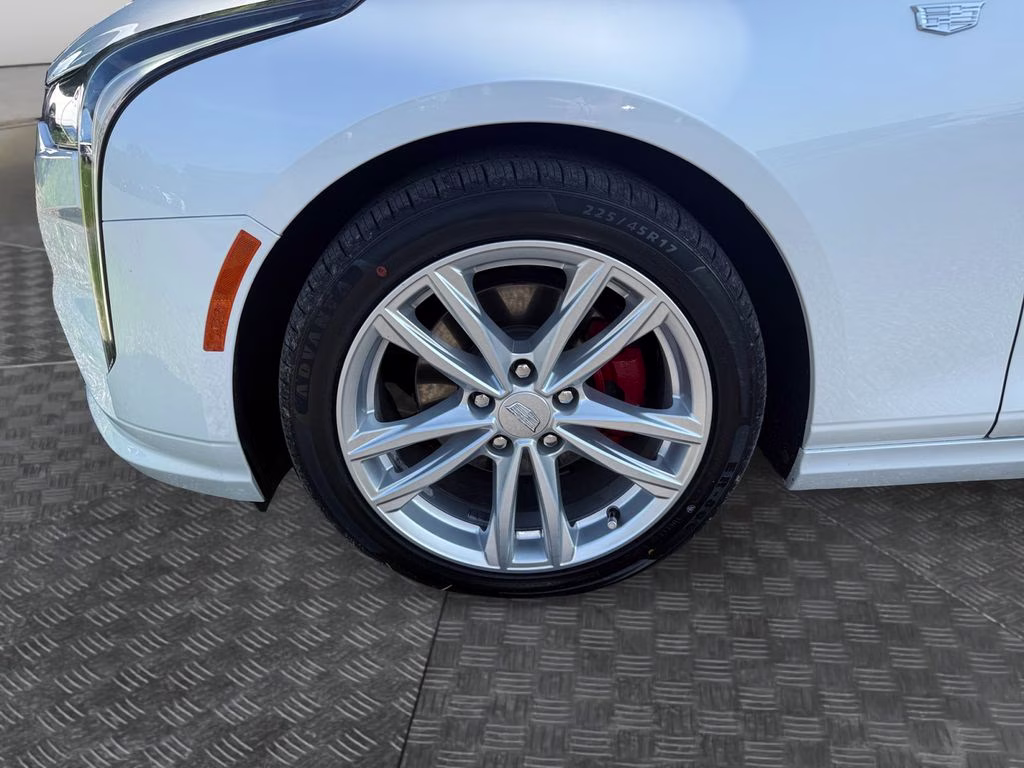 2023 Crystal White Tricoat Cadillac CT4 Luxury RWD Sedan