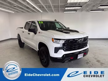 2023 Summit White Chevrolet Silverado 1500 LT Trail Boss 4X4 Truck