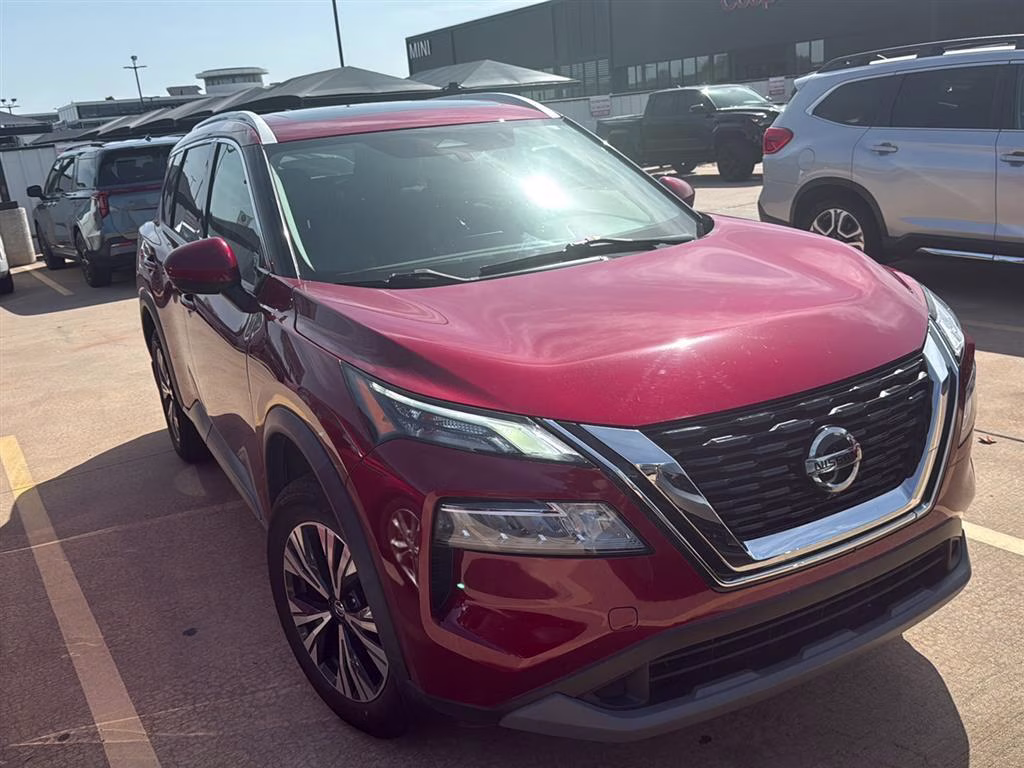 2021 Scarlet Ember Tintcoat Nissan Rogue SV FWD SUV