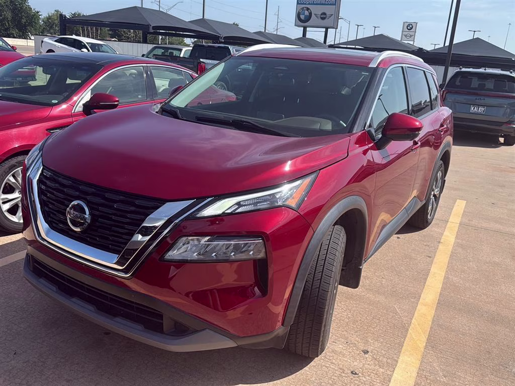 2021 Scarlet Ember Tintcoat Nissan Rogue SV FWD SUV