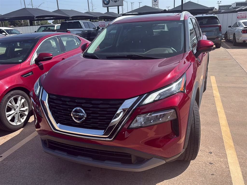 2021 Scarlet Ember Tintcoat Nissan Rogue SV FWD SUV