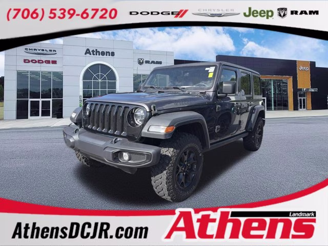 2021 Granite Crystal Metallic Clearcoat Jeep Wrangler Unlimited Willys 4X4 Convertible