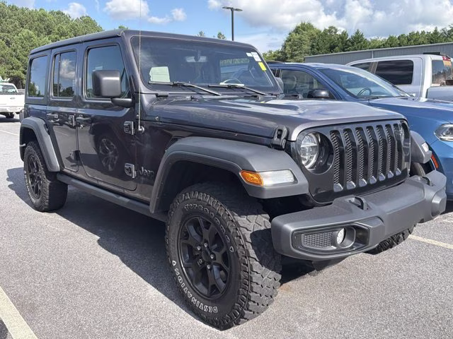 2021 Granite Crystal Metallic Clearcoat Jeep Wrangler Unlimited Willys 4X4 Convertible