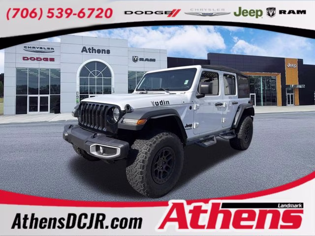 2022 Bright White Clearcoat Jeep Wrangler Unlimited Willys 4X4 Convertible