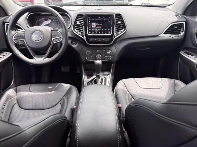 2021 Diamond Black Crystal Pearlcoat Jeep Cherokee Limited FWD SUV