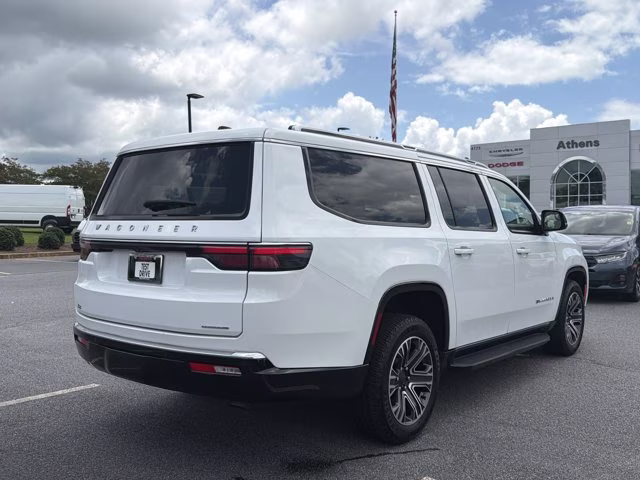 2024 Bright White Clearcoat Jeep Wagoneer L Series II RWD SUV