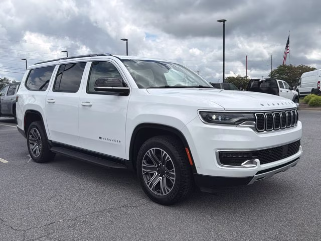 2024 Bright White Clearcoat Jeep Wagoneer L Series II RWD SUV