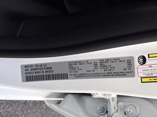 2026 Bright White Clearcoat Ram 1500 Big Horn 4X4 Truck