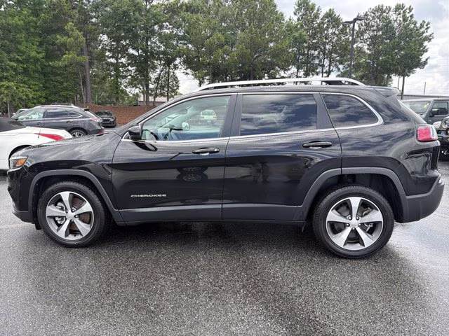 2021 Diamond Black Crystal Pearlcoat Jeep Cherokee Limited FWD SUV
