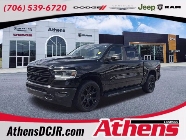 2023 Diamond Black Crystal Pearlcoat Ram 1500 Laramie 4X4 Truck