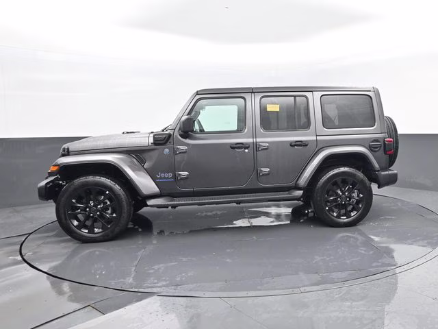 2025 Granite Crystal Metallic Clearcoat Jeep Wrangler Sahara 4xe 4X4 SUV