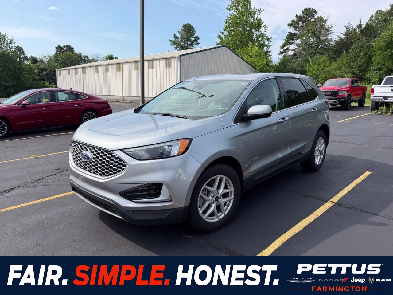 2024 Iconic Silver Metallic Ford Edge AWD AWD SUV