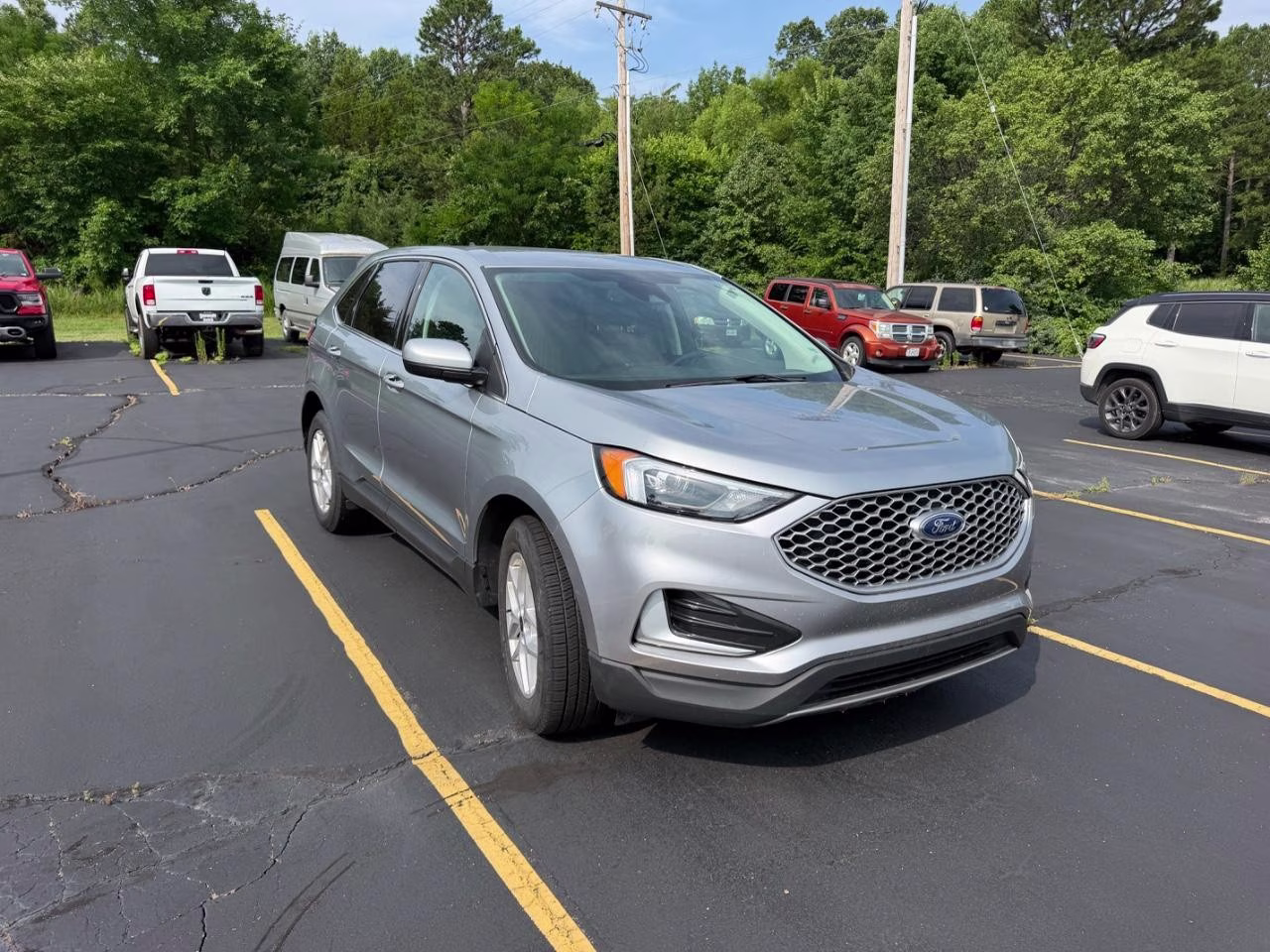 2024 Iconic Silver Metallic Ford Edge AWD AWD SUV
