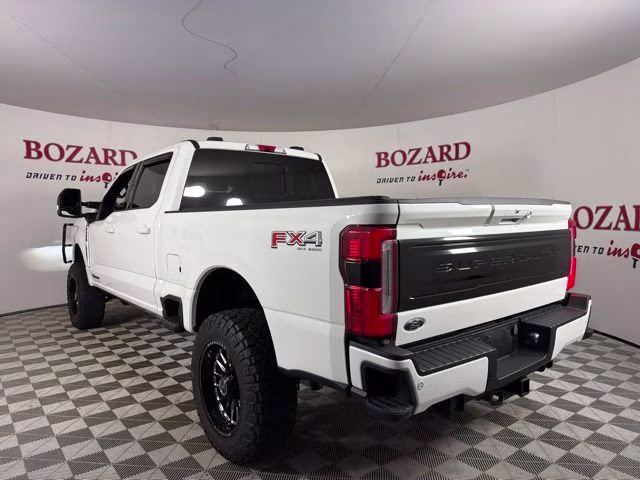 2025 White Metallic Ford Super Duty F-350 SRW Platinum 4X4 Truck