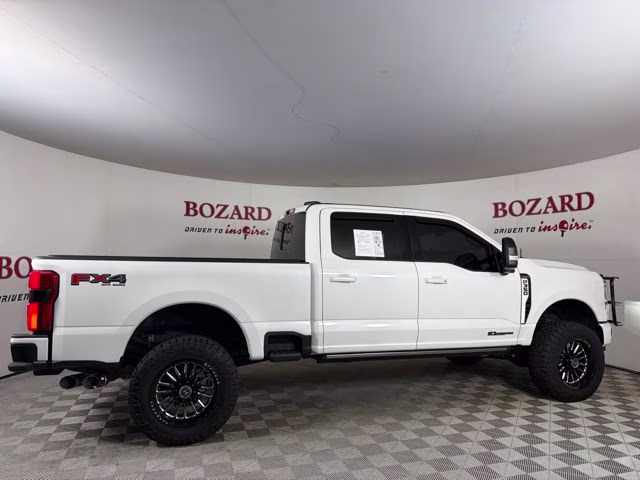 2025 White Metallic Ford Super Duty F-350 SRW Platinum 4X4 Truck