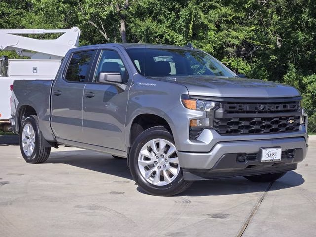 2024 Sterling Gray Metallic Chevrolet Silverado 1500 Custom RWD Truck