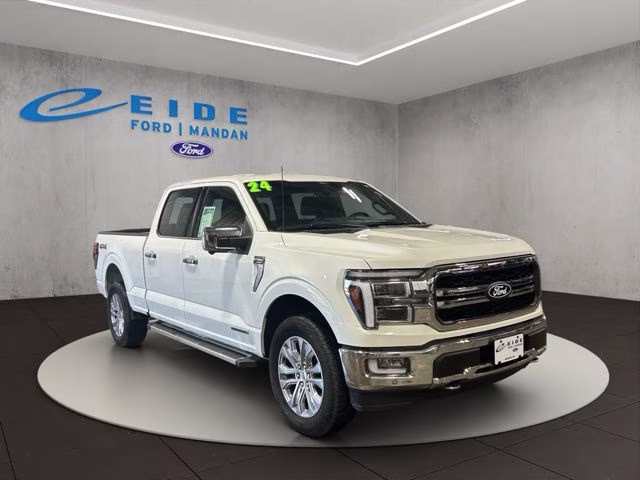 2024 White Metallic Ford F-150 Lariat 4X4 Truck