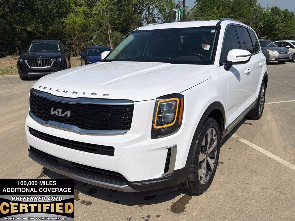 2022 Glacial White Pearl Kia Telluride EX FWD SUV
