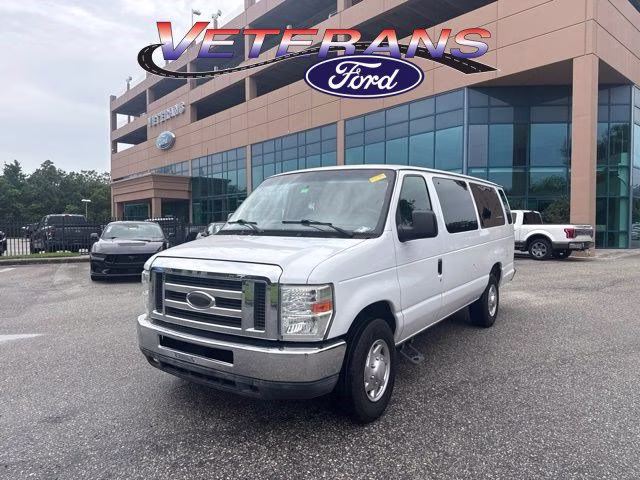 2014 Oxford White Ford Econoline Wagon XLT RWD Van