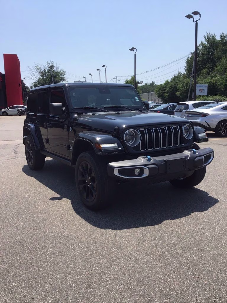 2024 Black Clearcoat Jeep Wrangler Sahara 4xe 4X4 SUV
