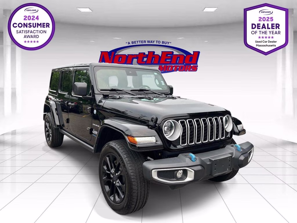 2024 Black Clearcoat Jeep Wrangler Sahara 4xe 4X4 SUV