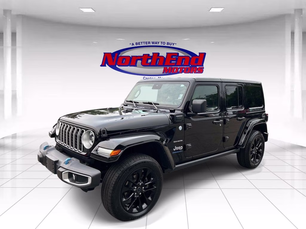 2024 Black Clearcoat Jeep Wrangler Sahara 4xe 4X4 SUV