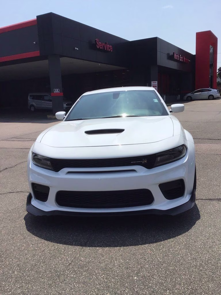2021 White Knuckle Clearcoat Dodge Charger R/T Scat Pack Widebody RWD Sedan