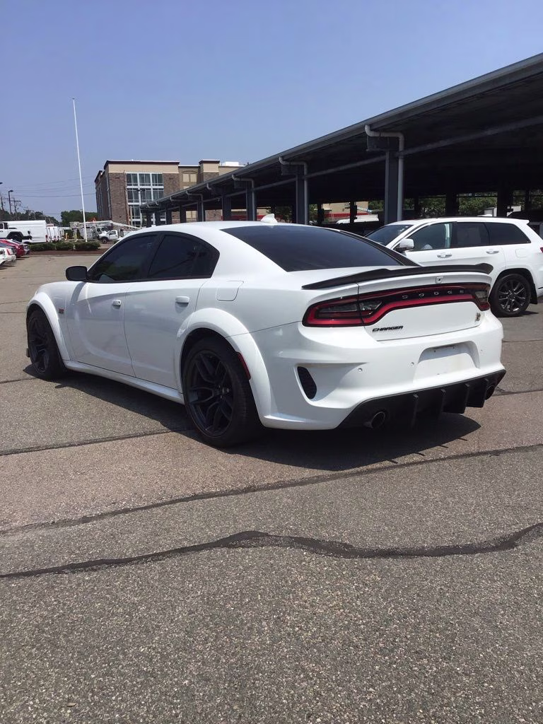 2021 White Knuckle Clearcoat Dodge Charger R/T Scat Pack Widebody RWD Sedan
