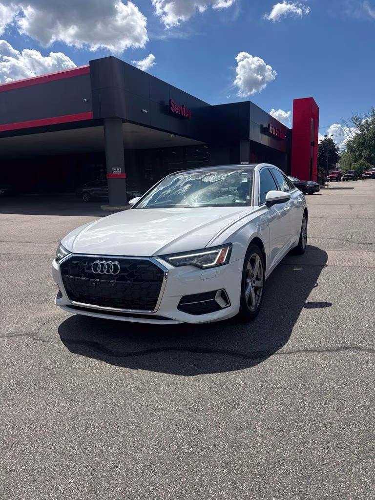 2024 White Audi A6 45 Premium Plus AWD Sedan