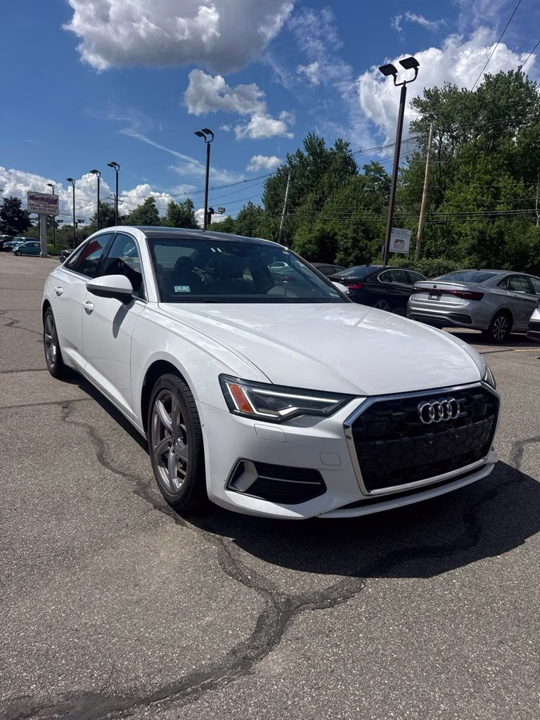 2024 White Audi A6 45 Premium Plus AWD Sedan