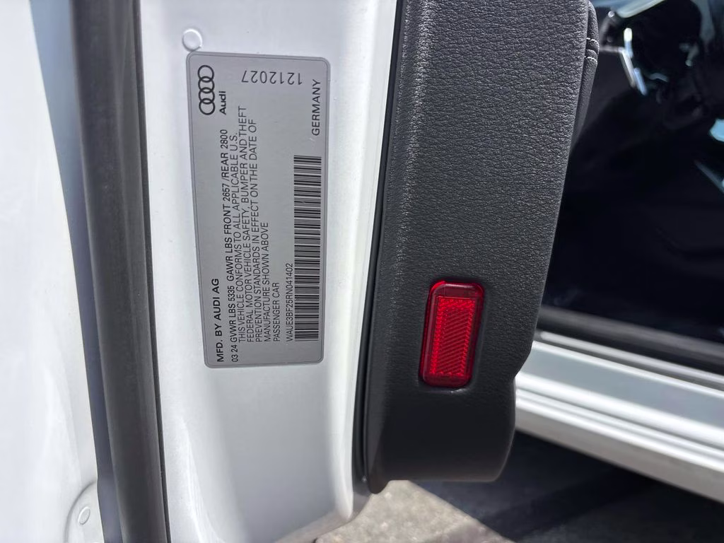2024 White Audi A6 45 Premium Plus AWD Sedan