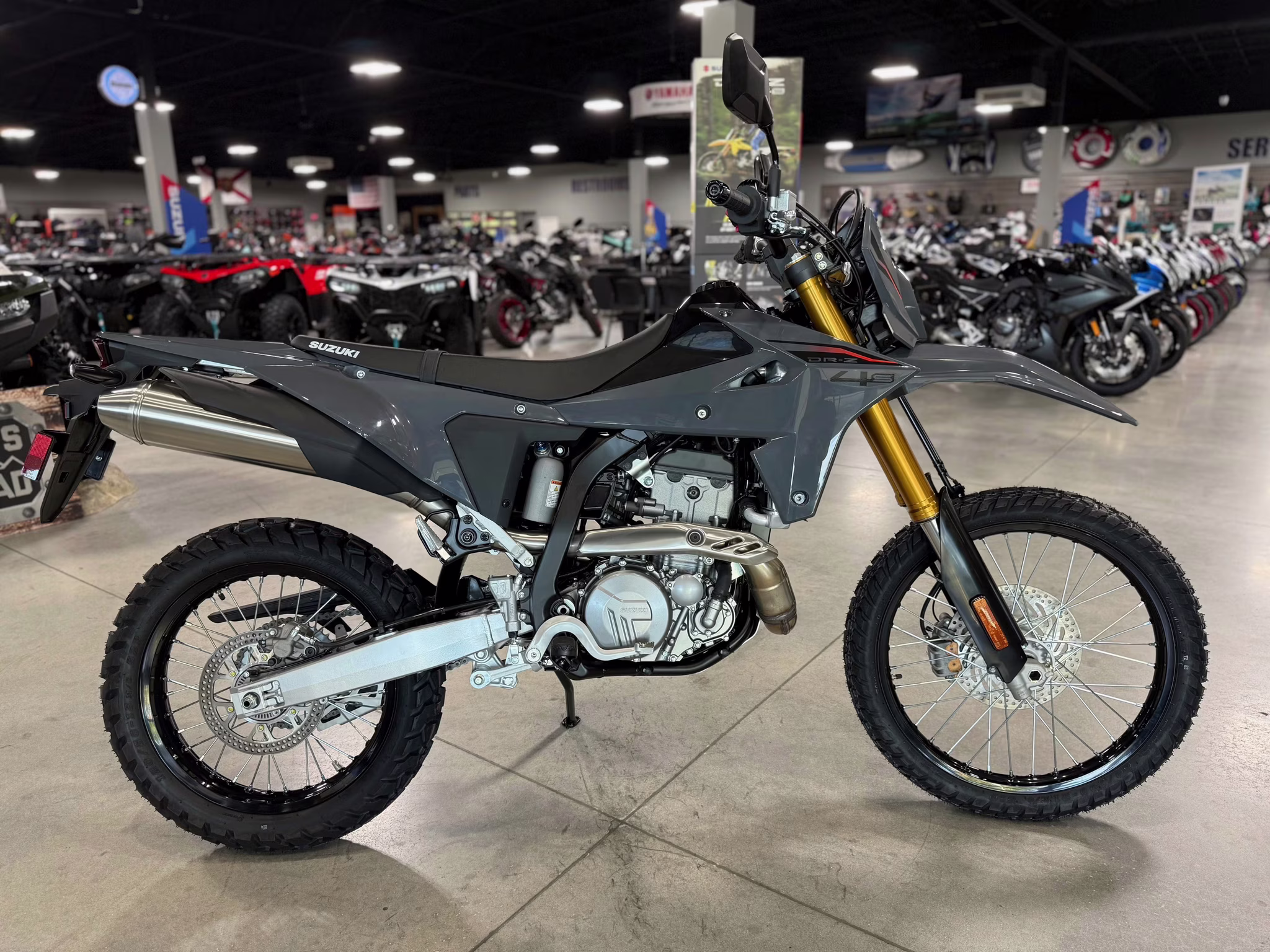 2025 SKY GRAY Suzuki DR-Z 4S Motorcycle