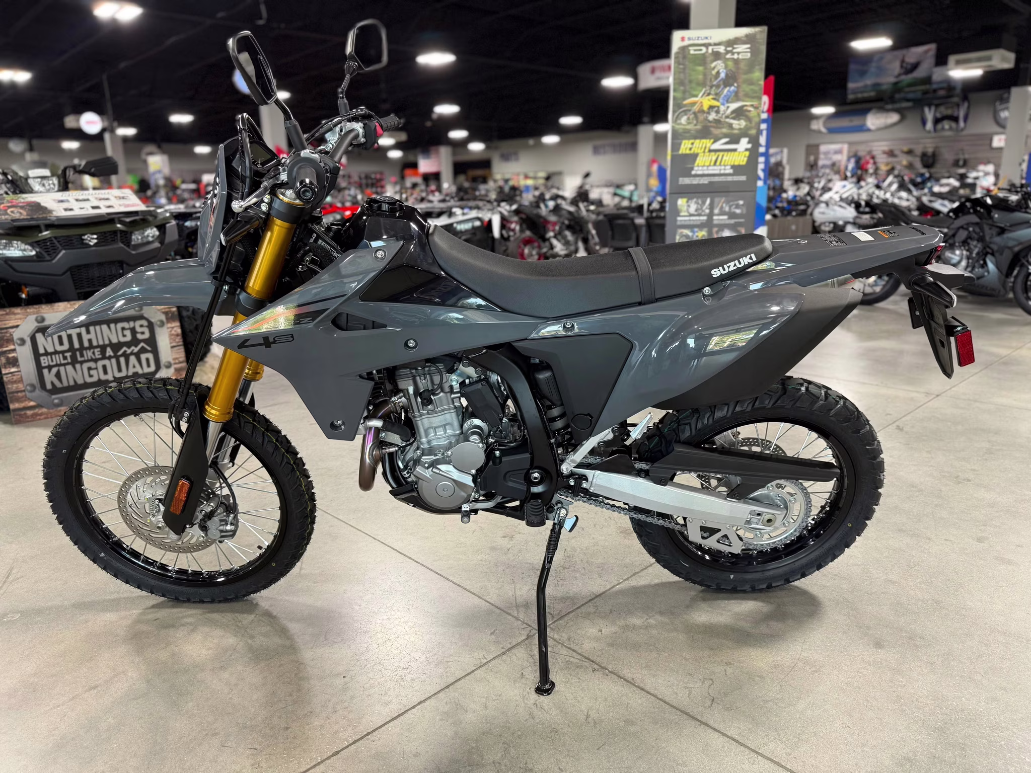 2025 SKY GRAY Suzuki DR-Z 4S Motorcycle