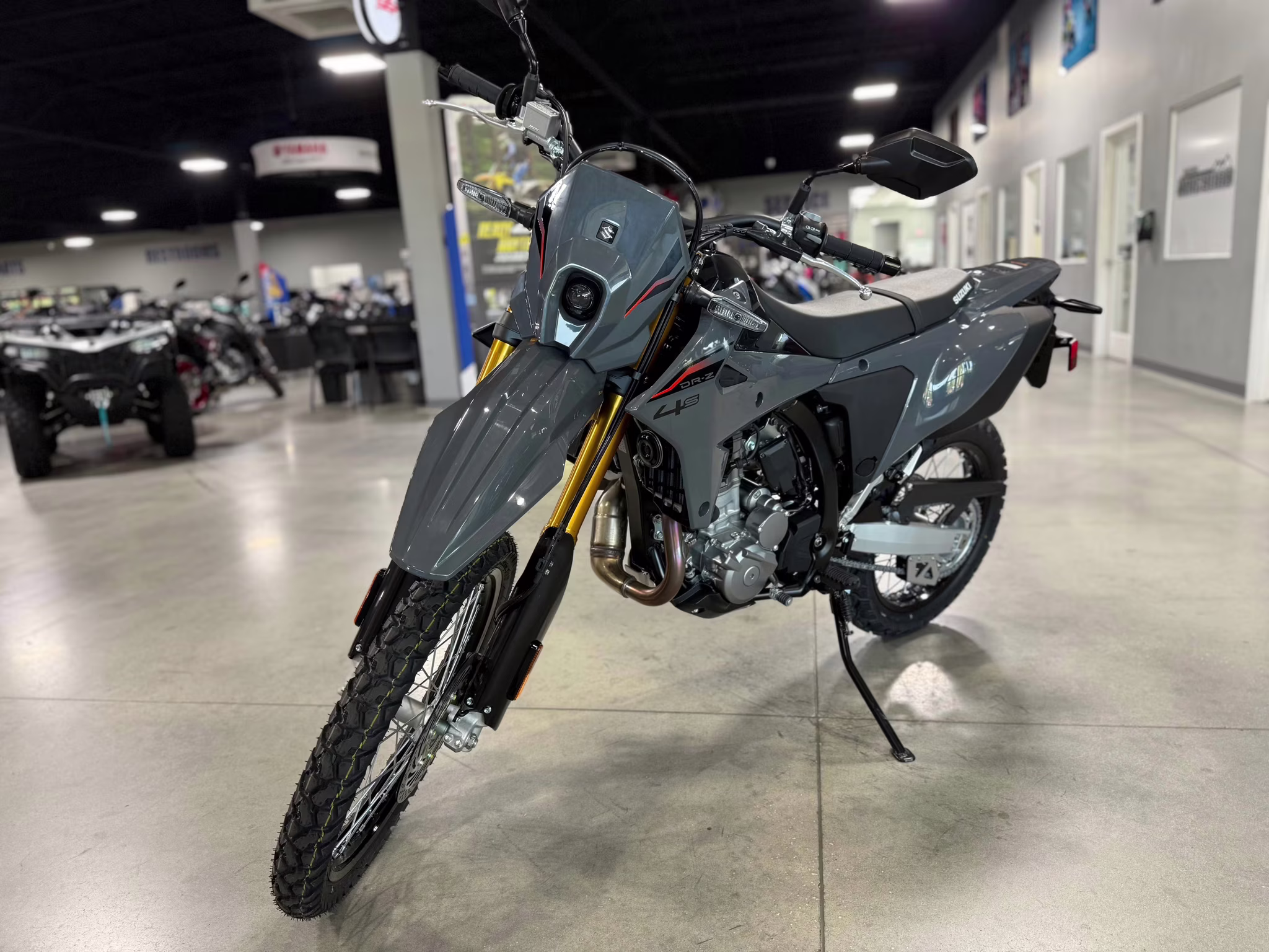 2025 SKY GRAY Suzuki DR-Z 4S Motorcycle