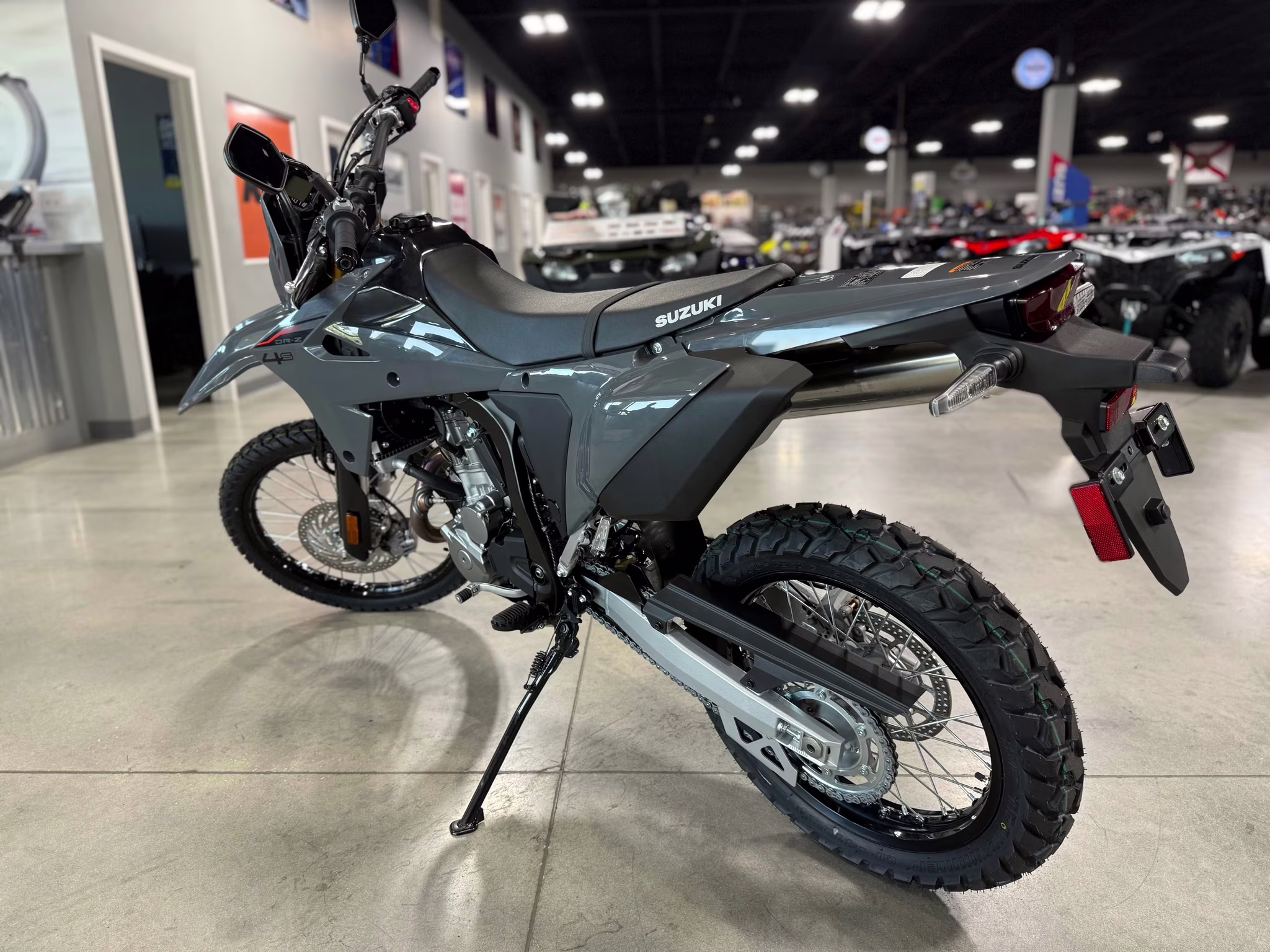 2025 SKY GRAY Suzuki DR-Z 4S Motorcycle
