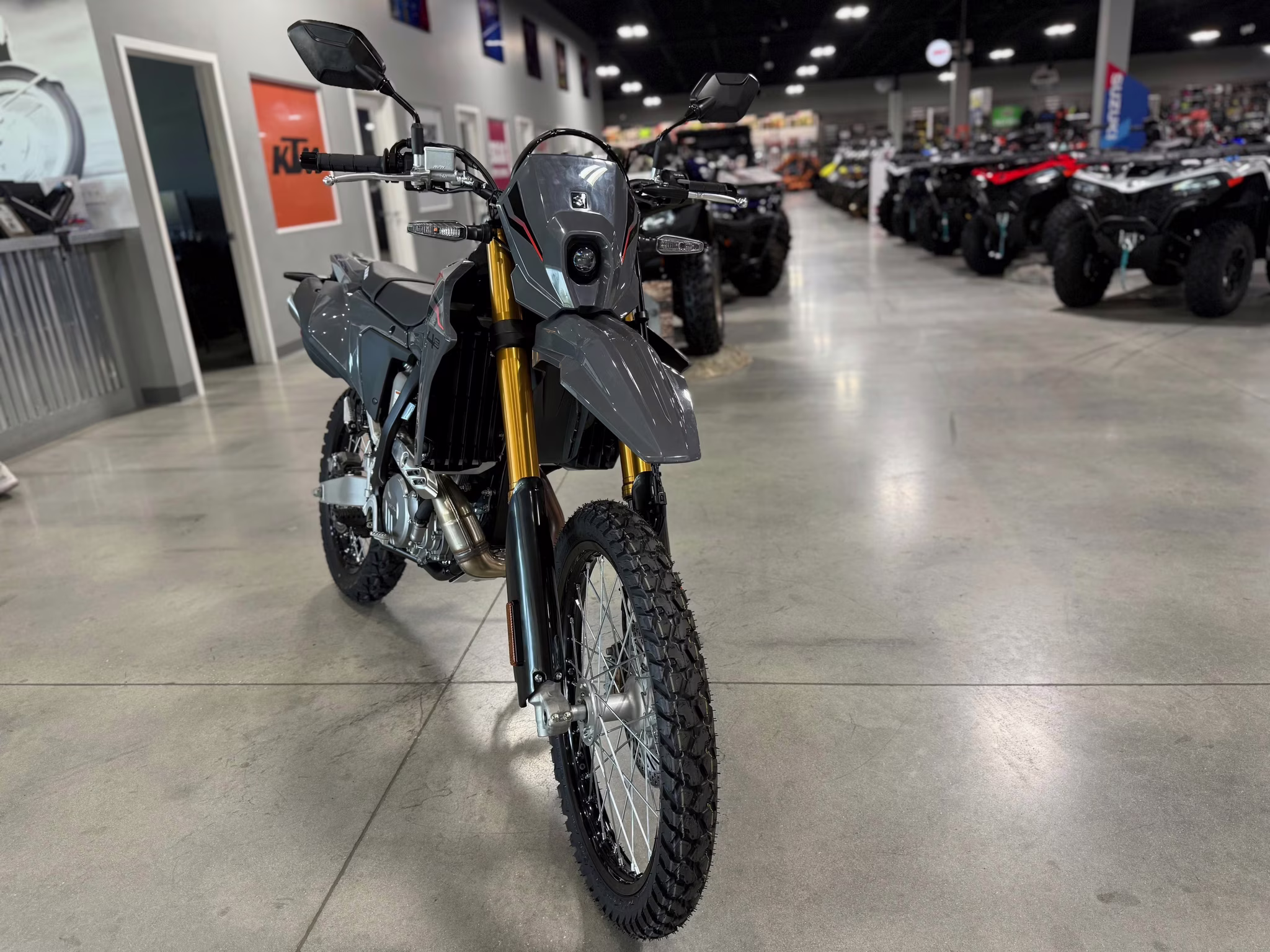 2025 SKY GRAY Suzuki DR-Z 4S Motorcycle