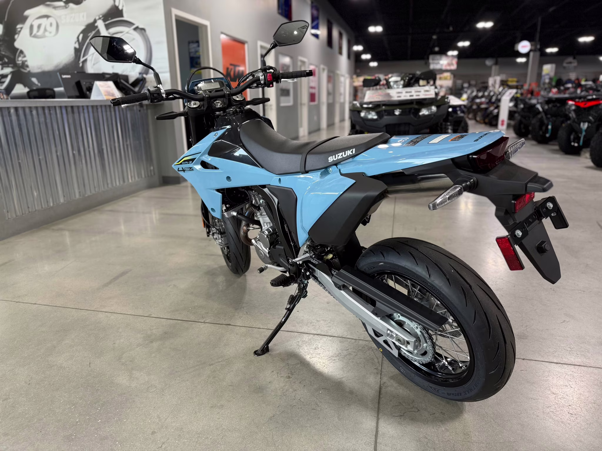 2026 SKY GRAY Suzuki DR-Z 4SM Motorcycle