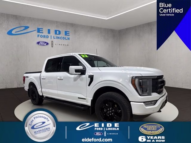 2022 Oxford White Ford F-150 Lariat 4X4 Truck