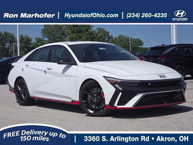2026 Atlas White Hyundai Elantra N Base FWD Sedan