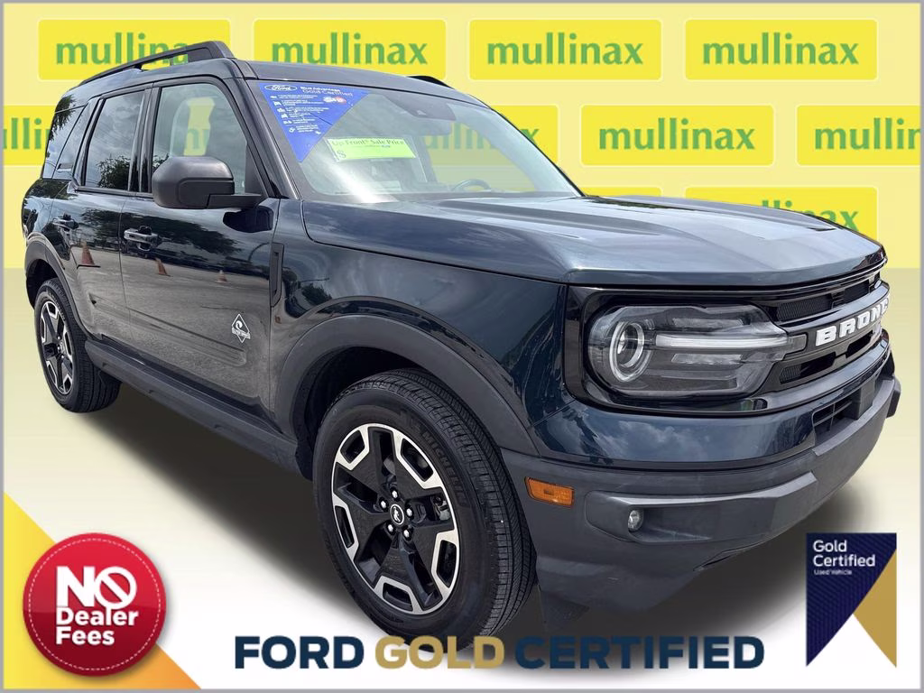 2021 Alto Blue Metallic Tinted Clearcoat Ford Bronco Sport Outer Banks 4X4 SUV