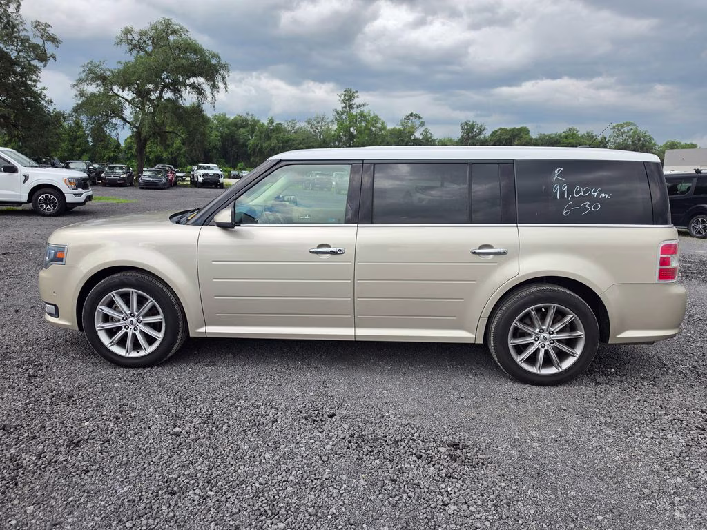 2017 White Gold Metallic Ford Flex Limited FWD SUV