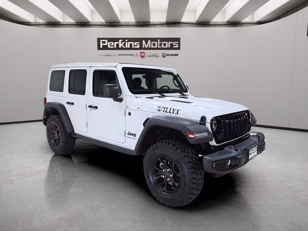 2026 Bright White Clearcoat Jeep Wrangler Willys 4X4 SUV