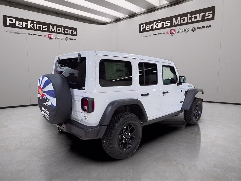 2026 Bright White Clearcoat Jeep Wrangler Willys 4X4 SUV