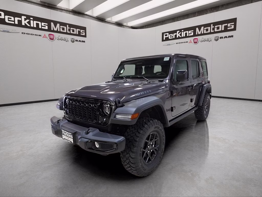 2026 Granite Crystal Metallic Clearcoat Jeep Wrangler Willys 4X4 SUV